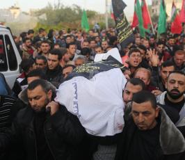 تشييع شهيدا سرايا القدس نصر الله والسلطان اللذان ارتقيا بمهمة جهادية شمال القطاع (2)