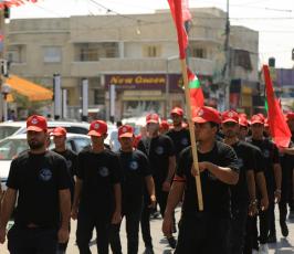 الشعبية تنظم مسيرة فى  الذكرى الـ16 لاستشهاد امينها العام  ‫(1)‬ ‫‬