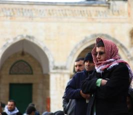 المرابطون في ساحات المسجد الاقصى يمنعون اعضاء حزب الليكود من تدنيس الاقصى