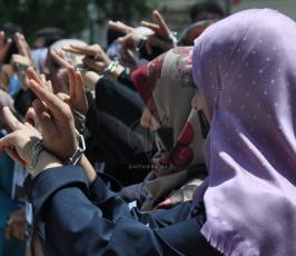 وقفة تضامنية مع الاسرى المضربين