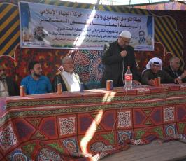 بالصور:الجهاد ترعى صلح عشائري كبير بين عاتلتي "البطريخى"