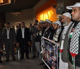 الصحفيون فلسطينون يحتفلون بيومهم العالمي في غزة