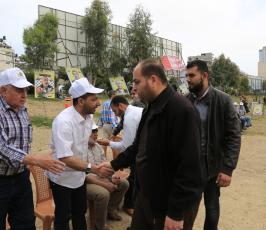  خيمة التضامن مع الاسرى المقامة على ارض السرايا بغزة ‫(39191042)‬ ‫‬
