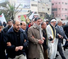 مسيرات حاشدة في غزة وجنين تضامناً مع خضر عدنان