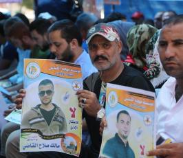 مهجة القدس تنظم خيمة تضامن مع الاسير بلال كايد ‫(1)‬ ‫‬