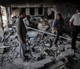 ميناء غزة دمار 2014