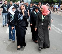 موظفوا جوال يتضامنون مع الاسرى المضربين بسجون الإحتلال