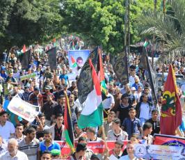 مسيرة الجهاد الاسلامي دعما لانتفاضة القدس ‫(1)‬ ‫‬