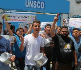 وقفة أمام مقر الأمم المتحدة بغزة لمطالبتها بتحمل مسؤولياتها تجاه الأسرى ‫(1)‬ ‫‬