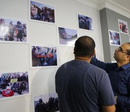 معرض صور من أجل الحقيقة ضمن فعاليات أسبوع التضامن مع الصحفي الفلسطيني ‫(30074250)‬ ‫‬