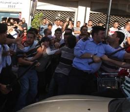 أجهزة السلطة تقمع مسيرة رافضة لزيارة موفاز لرام الله