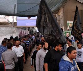  مسير لقادة الجهاد الإسلامي لمنازل عدد من الشهداء