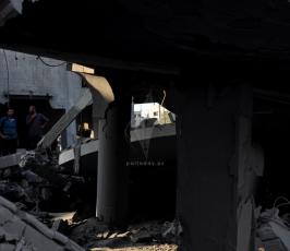تدمير  مسجد شهداء الزيتون شرق مدينة غزة