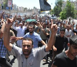 جنازة الشهيد القائد في سرايا القدس شعبان الدحدوح