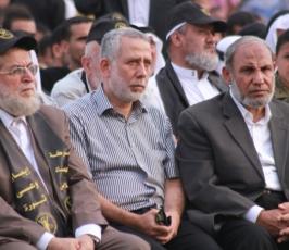 قيادة حركة الجهاد السياسية والعسكرية تحضر مهرجان الانطلاقة الجهادية