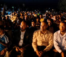 مهرجان حاشد تنظمه حركة الجهاد منطقة الزوايدة
