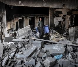 ميناء غزة دمار 2014