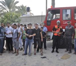 الطائرات الصهيونية لا زالت تواصل قصفها لمنازل المدنيين الفلسطينيين في خانيونس