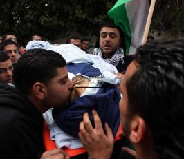 خاص فلسطين اليوم..الشهيد محممد عصفور (22 عاماً) لدى وصوله مستشفى رام الله