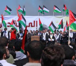 مسيرات حاشدة بذكرى يوم الارض الفلسطينى بشمال قطاع غزة