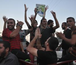 فرحة الشارع في غزة بوقف النار