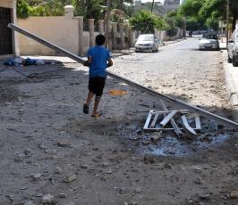  قصف منازل المواطنين وتدمرها بالكامل لليوم العاشر على التوالي