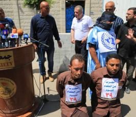  وقفة تضامنية مع الاسرى المضربين  ‫(1)‬
