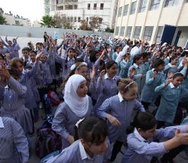 افتتاح العام الدراسي الجديد في مدارس الضفة الغربية