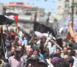 آلاف الفلسطينيين يحيون الذكرى الـ66 للنكبة وسط رام الله