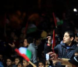 مهرجان فرقة طيور الجنة بساحة الكتيبة بمدينة غزة