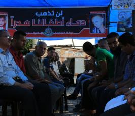  خيمة عزاء للشهيد الرضيع على دوابشة ‫(30963089)‬ ‫‬
