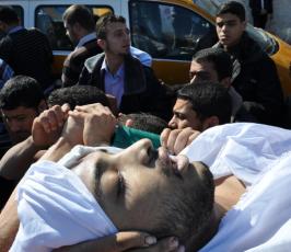غزة تشيع جثمان شهيد متأثر بجراحه في مجزرة الشجاعية