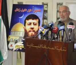 لقاء تضامني مع الاسير الشيخ خضر عدنان بلبنان