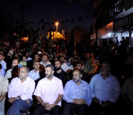 حفل بذكرى الاسراء والمعراج نظمته حركة الجهاد على امام الصليب الاحمر بغزة