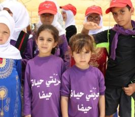 مسيرة لأطفال المخيمات في الأراضي المحتلة لشد الرحال الى المسجد الاقصى