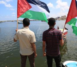 مؤتمر ومسيرة بحرية لاستقبال أسطول الحرية 3 ‫(30438801)‬ ‫‬