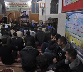 الجهاد تنظم حفلاً تكريمياً لعوائل شهداء مسجد الهدى شرق غزة