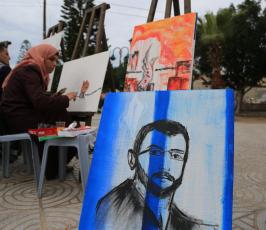 وقفة تضامن مع الصحفي القيق بعنوان كلنا معك ‫(30597517)‬ ‫‬
