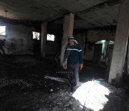 مستوطنون يحرقون مسجداً