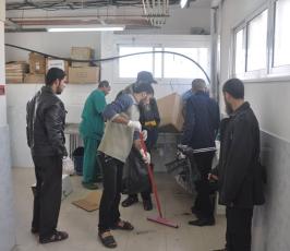 الرابطة الاسلامية تطلق حملة تنظيف مشافى القطاع