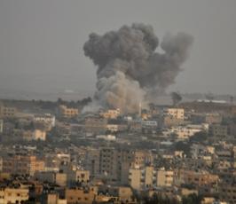 شاهد ماذا يحدث بسماء وأرض غزة