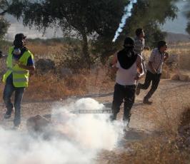 مواجهات واصابات في بلعين  نصرة لغزة