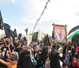 خنساوات الشعب الفلسطينى وأبنائهم يشاركون بمهرجان الانطلاقة الجهادية
