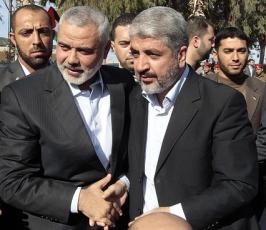 استقبال حاشد لخالد مشعل بغزة
