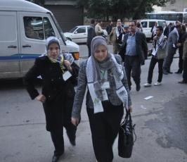وصول وفد اتحاد الصحفيين العرب إلى قطاع غزة فى زيارة تضامنية
