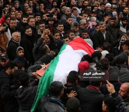 تشيع جثامين شهداء حريق النصيرات وسط حالة من الحزن (17).JPG