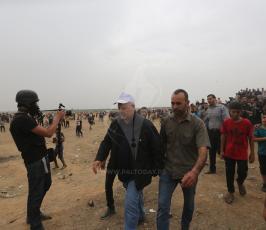 قيادة الجهاد الإسلامي تشارك في المتظاهرين في جمعة العمال  ‫(41878021)‬ ‫‬.JPG