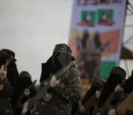 مقاتلات من الجهاد الاسلامي أثتاء دورة عسكرية  (33).JPG