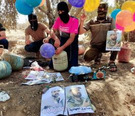 وحدة برق الجهادية تطلق بالونات حارقة على غلاف غزة 3.jpg