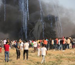 مسيرة العودة على حدود القطاع بعد مرور 100 يوم على المسيرة  (24).JPG